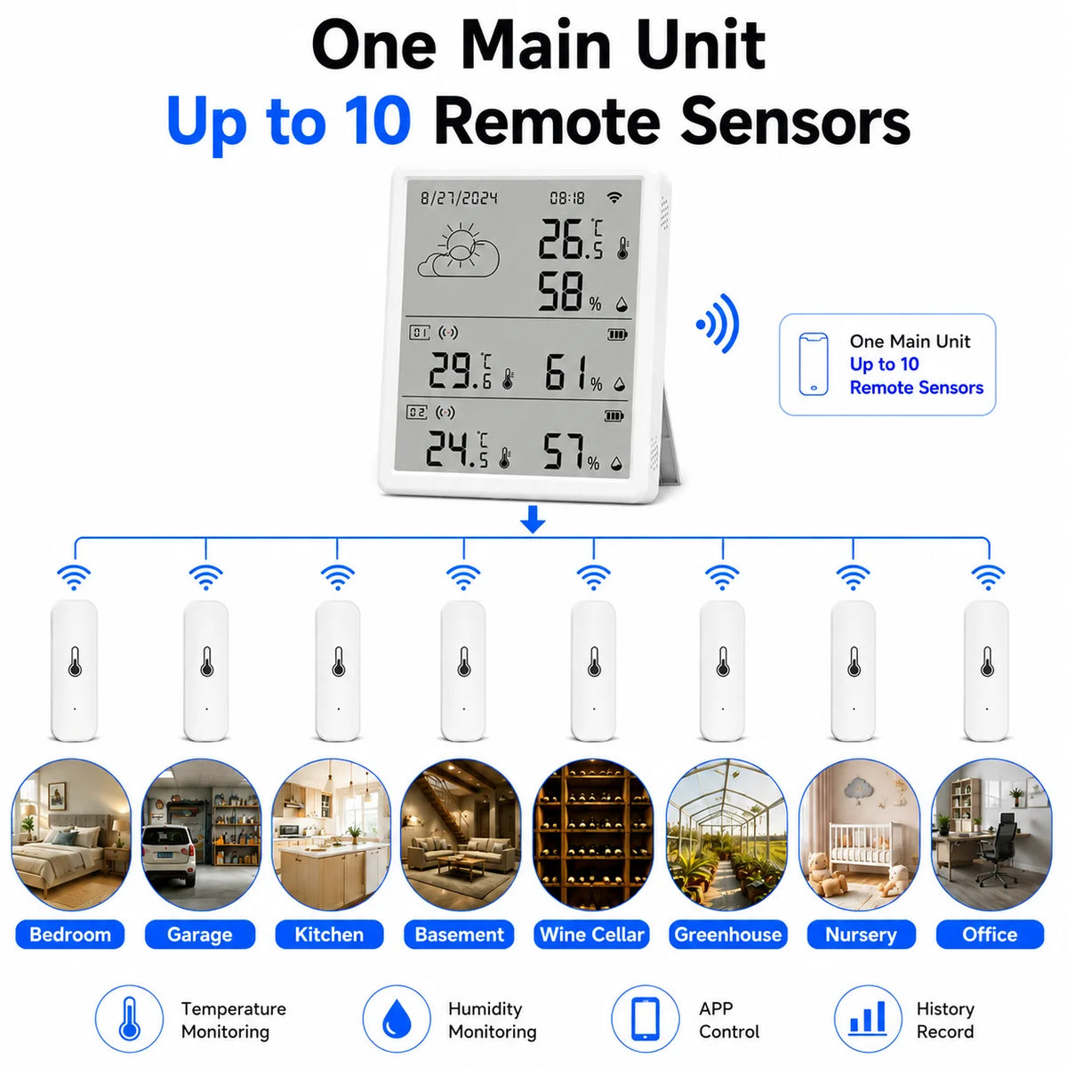 TH16 Wi-Fi Climate Station - Sensor Options