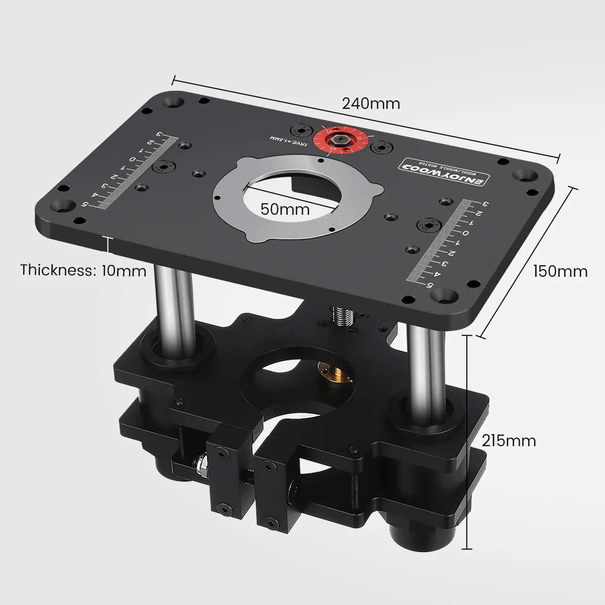 Router Lift for 65mm/69mm Wood Router Table Setup with Plate