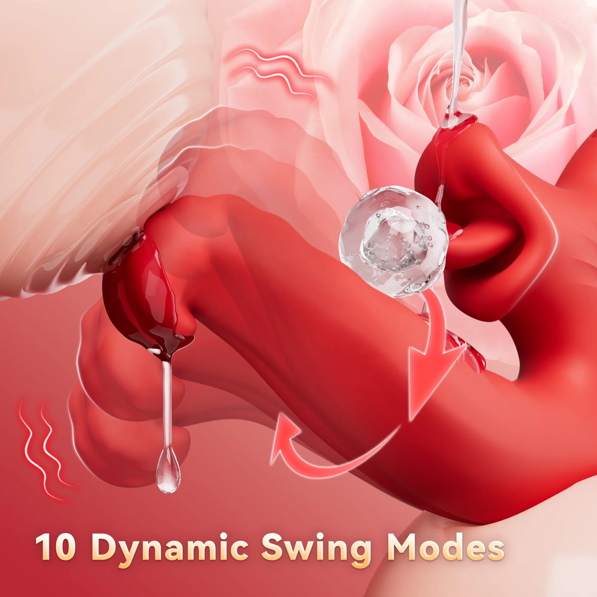 Kadınlar için Sallanan ve Yalayan Modlara Sahip Dil Vibratörü