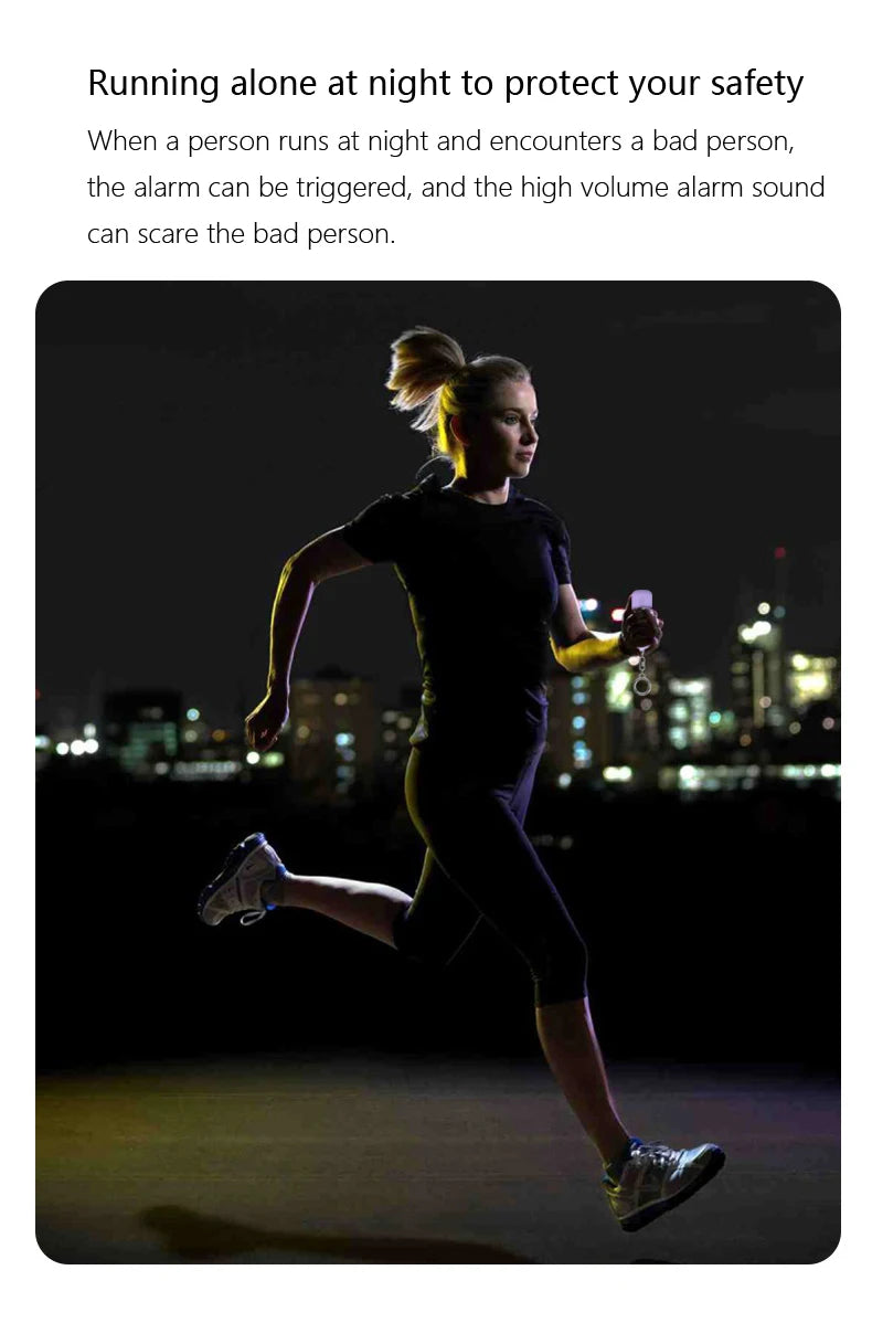 130db Protect Alert Personal Defense Siren Anti-attack Security for Children Girl Older Women Carrying Loud Panic Alarm 