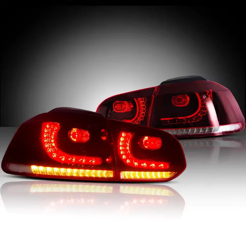 LED-baglygter til 2008–2014 VW Golf Mk6 med sekventielt blinklys