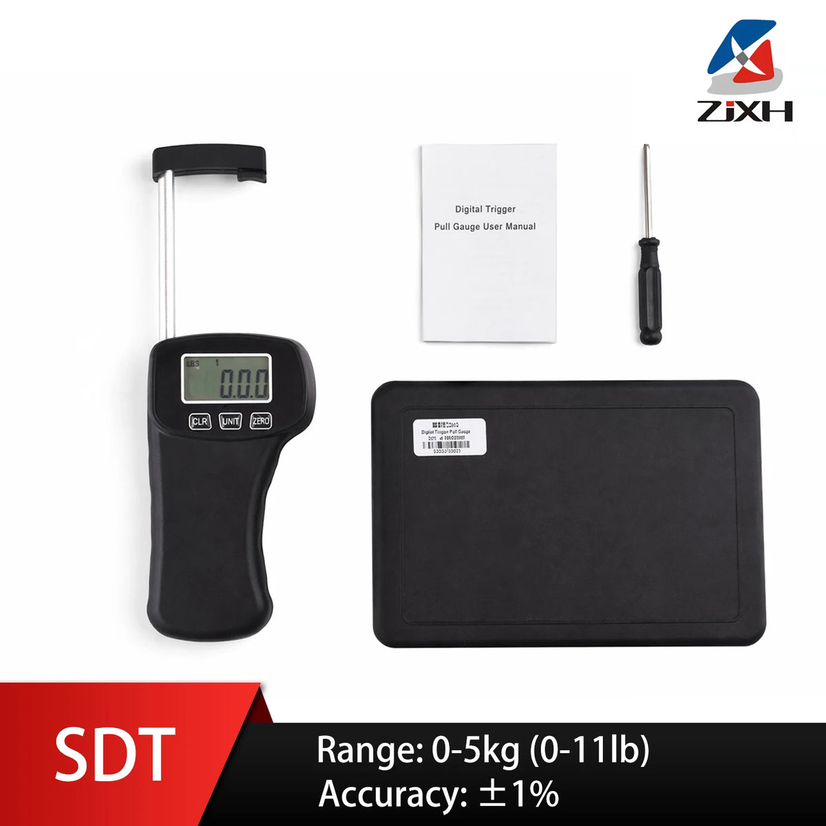 Digitale Druk- en Trek-krachtmeter tot 5 kg