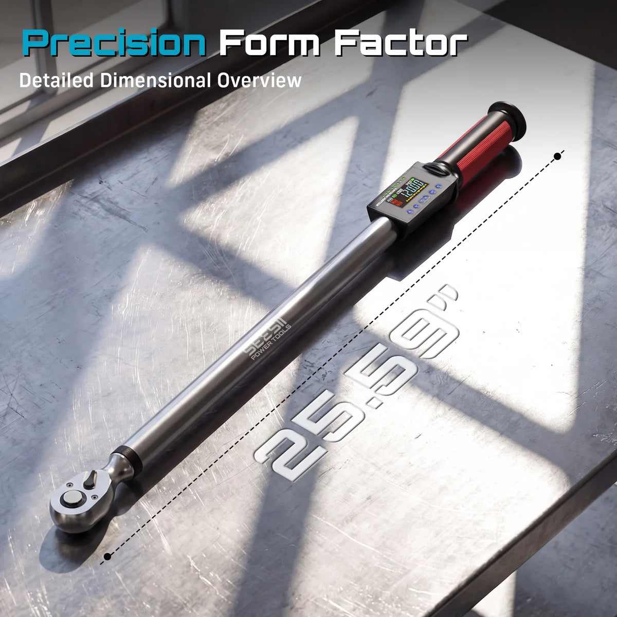 Digital Torque Wrench, 1/2-Inch Drive, 17–340 N·m