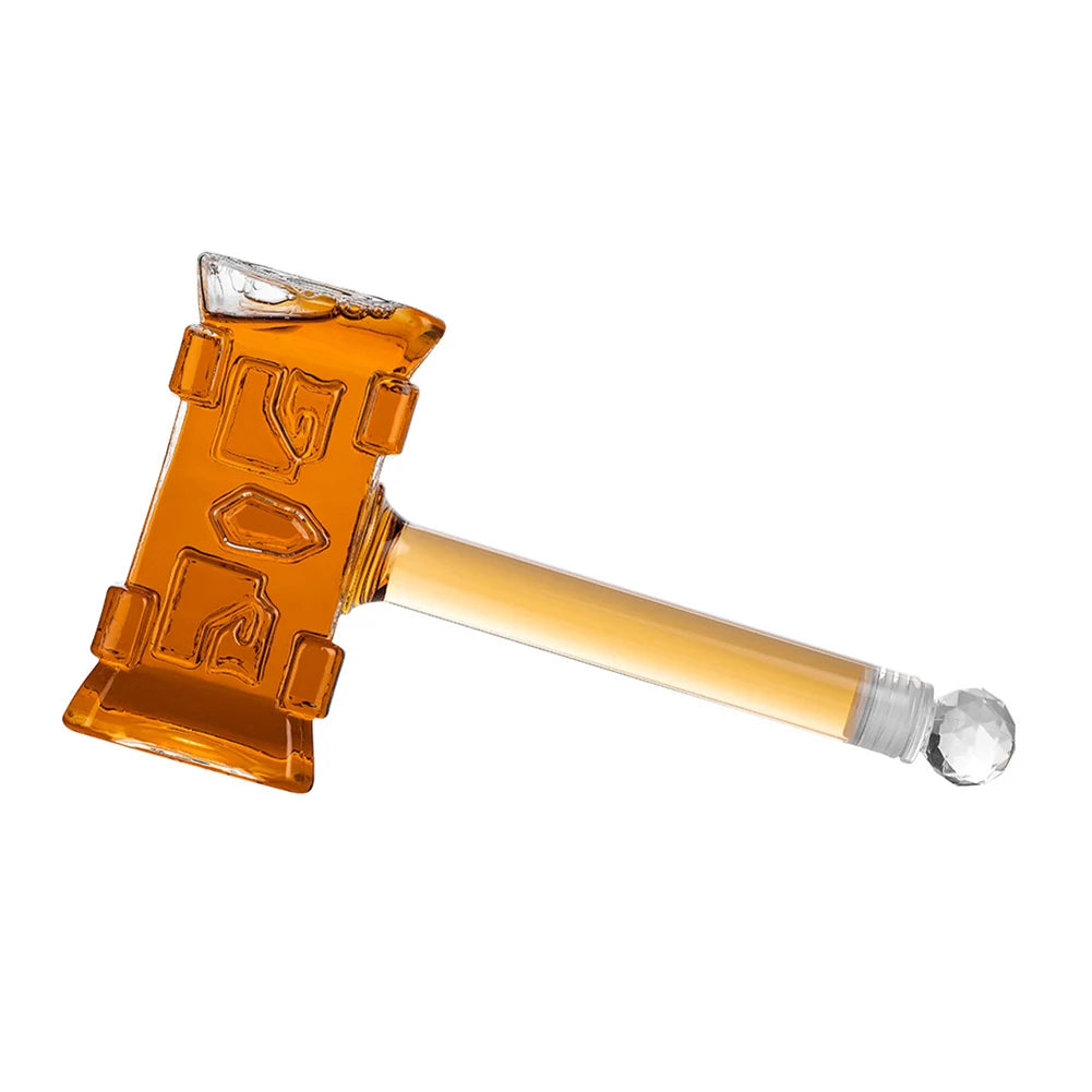 Decantador de Vinho Prático de 400ml em Forma de Martelo, Aerador para Vinho Tinto, Decantador para Champanhe, Brandy, Vodka e Copos de Vidro
