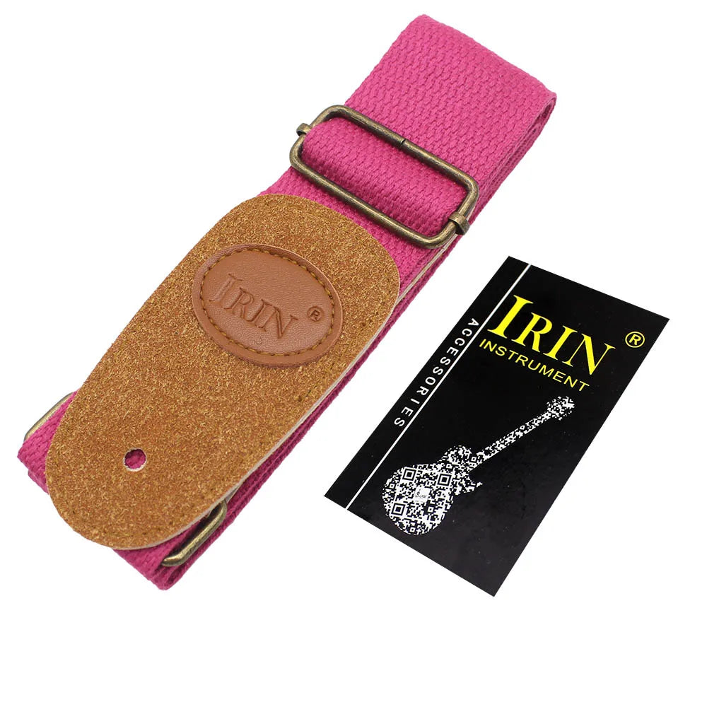 Adjustable Pure Cotton Guitar Strap for Acoustic, Electric and Bass