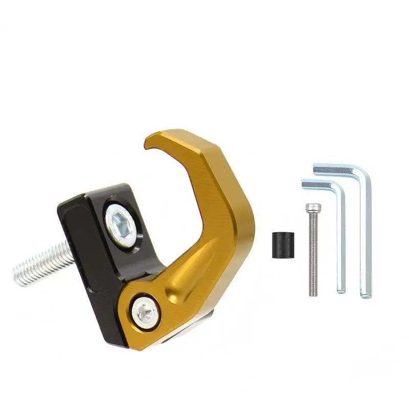 CNC Aluminium Helmet and Bag Hook for 22 mm Bars