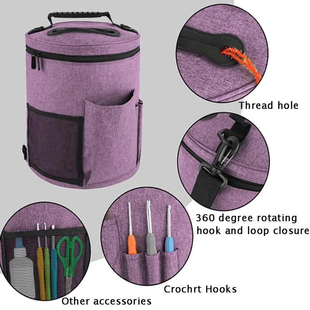 Yarn and Knitting Tool Storage Bag