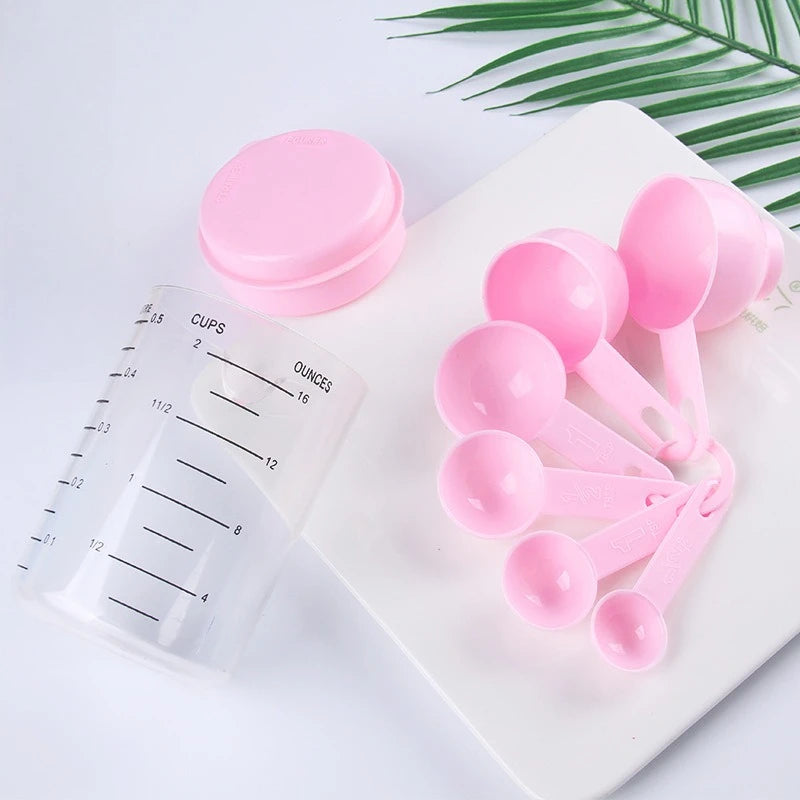 7-Piece Kitchen Measuring Set, Pink or Blue