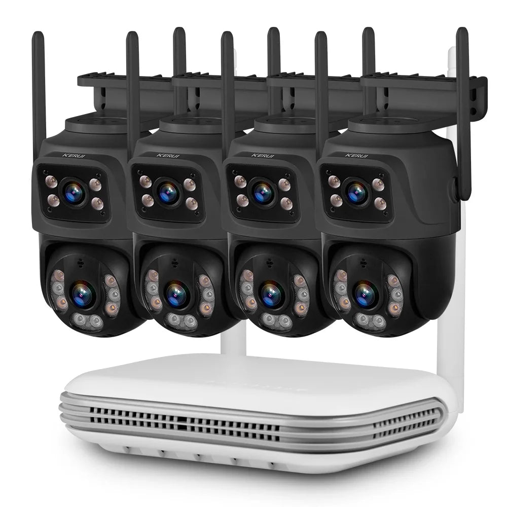 KERUI 8CH NVR Security Camera System with 6MP Dual Lens