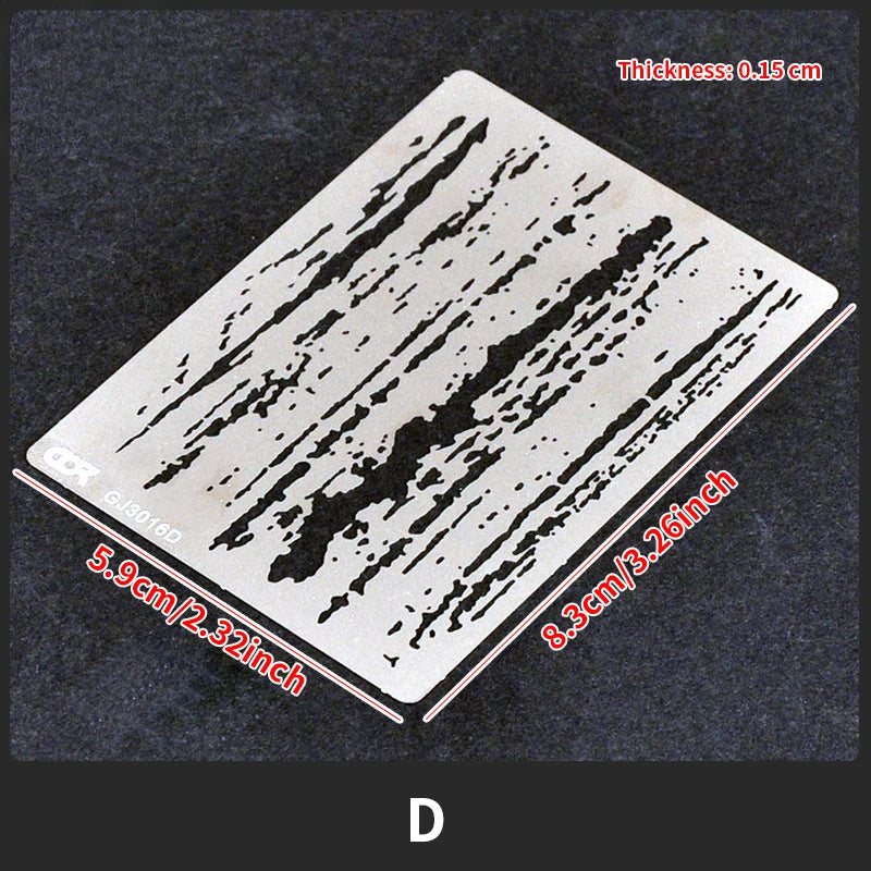 Reusable Airbrush Weathering Stencil for Models