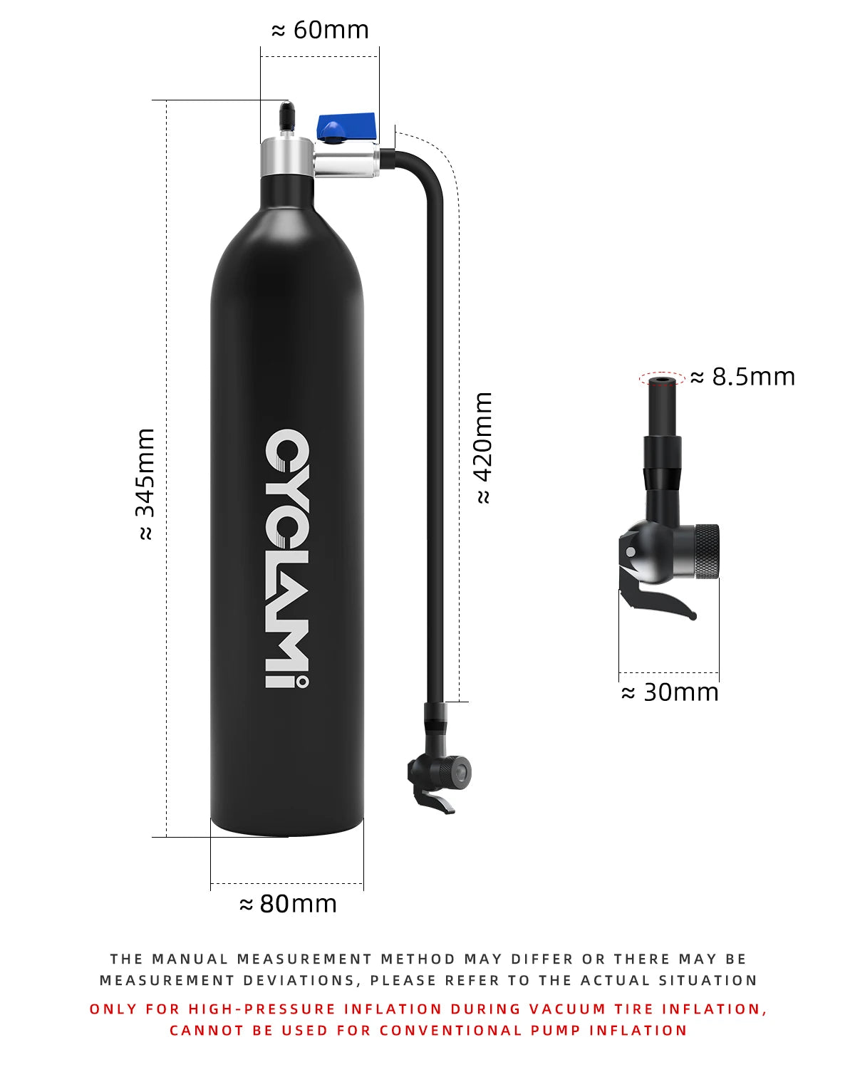 CYCLAMI booster za tubeless gumu — 1.3 L