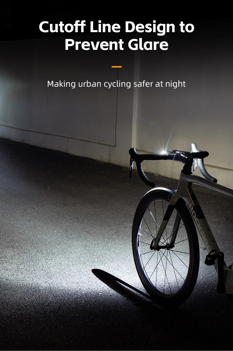 Bike Front Light 400/800LM USB-C Rechargeable IPX6 Aluminum