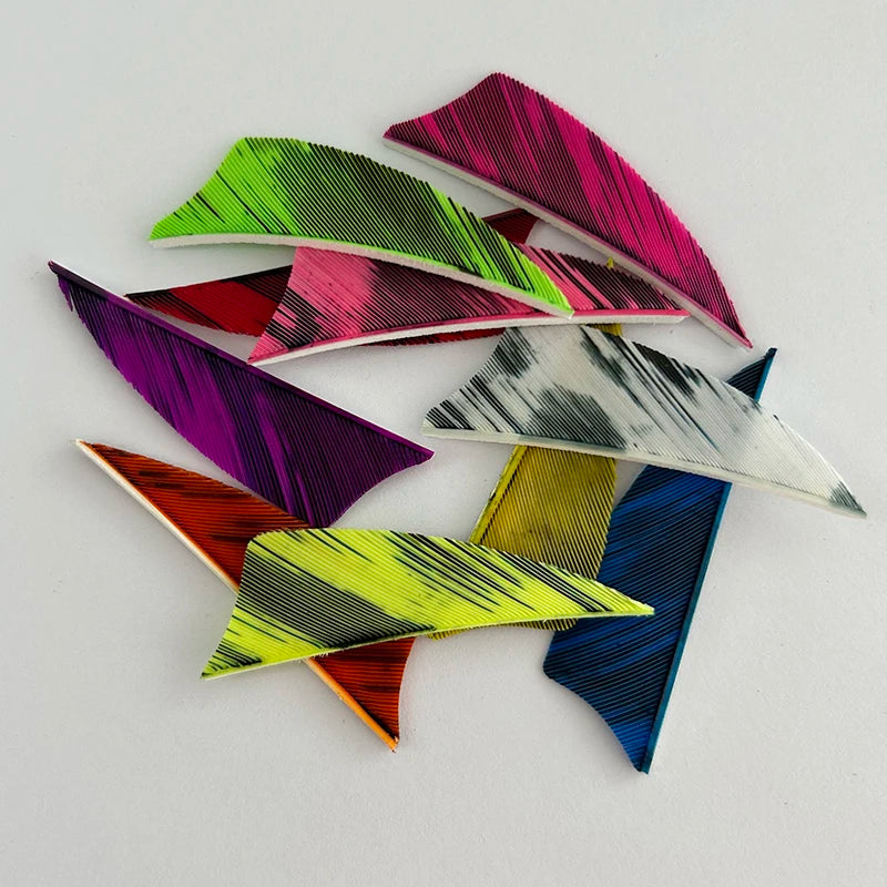 50 Plumillas de pluma de pavo de alas derechas — 2 pulgadas