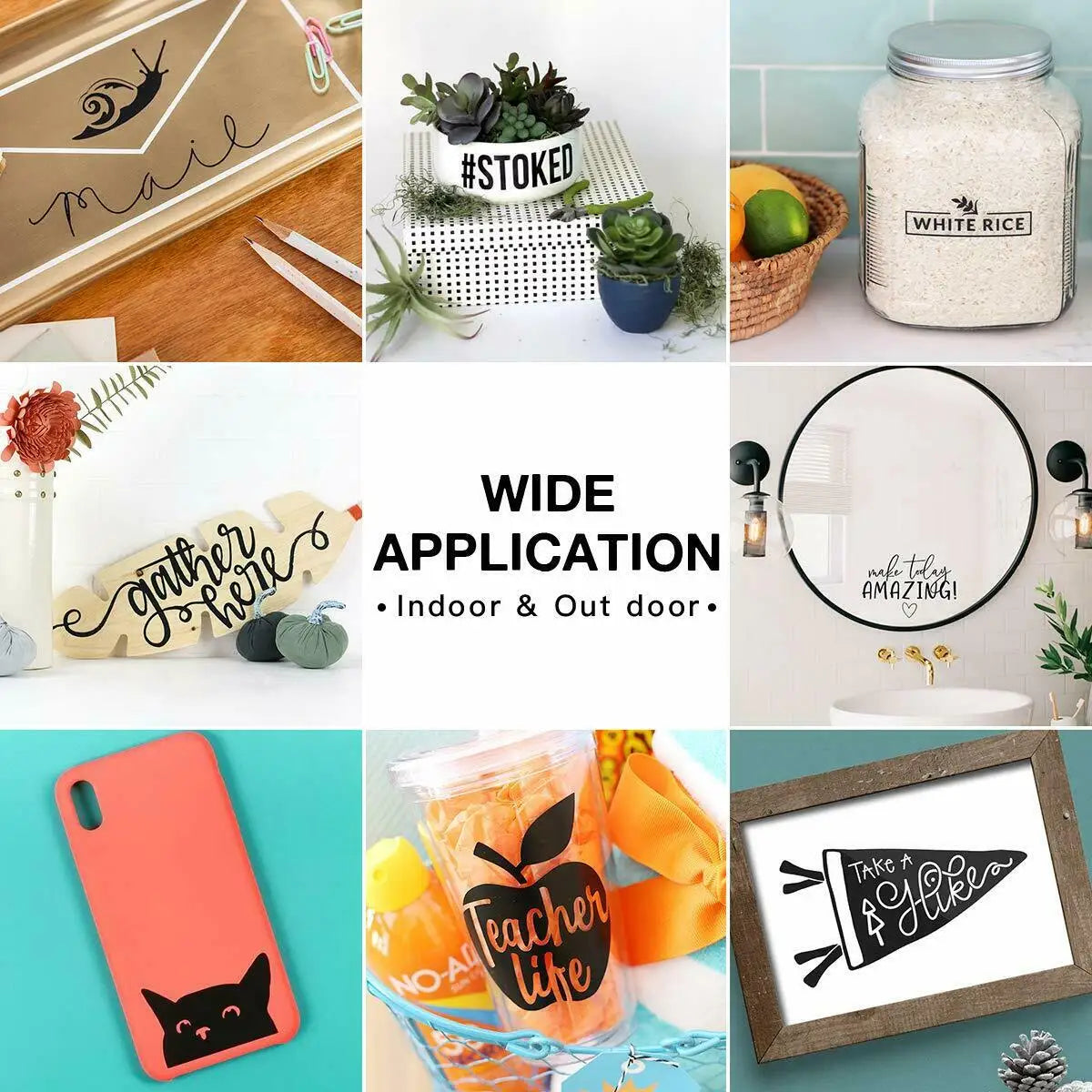 Glossy Permanent Adhesive Vinyl Roll for Crafts