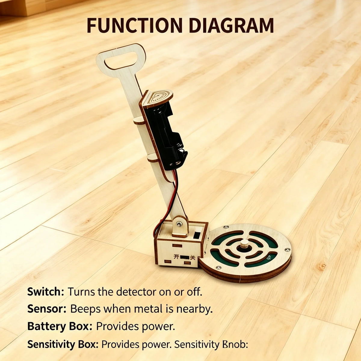 DIY Wooden Metal-Detector Science Kit