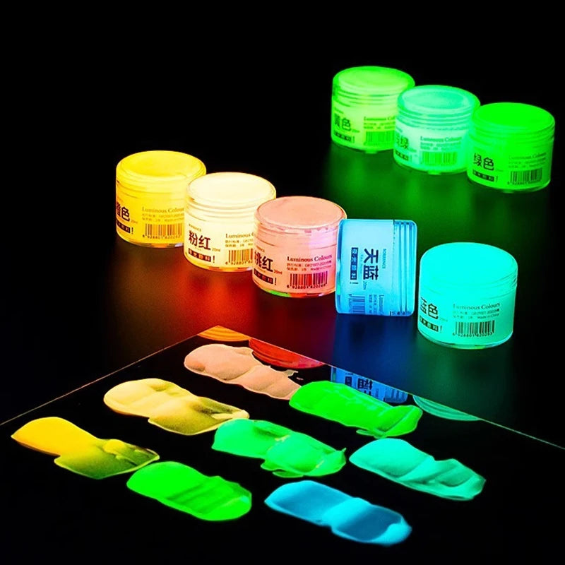 Glow-in-the-dark Pigment 20ml Fluorescent Acrylic Pigment