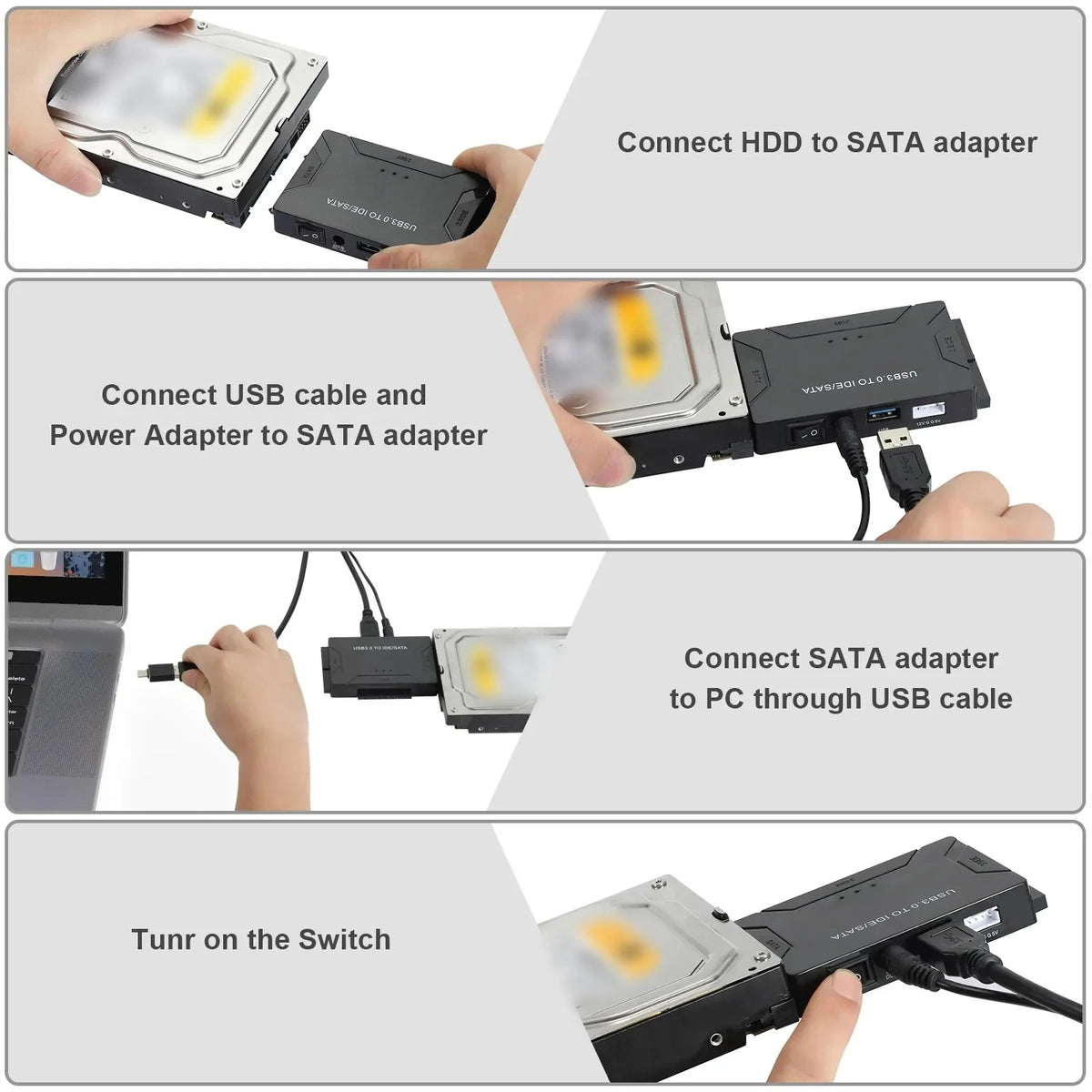 Adapter USB 3.0 do dysków SATA i IDE