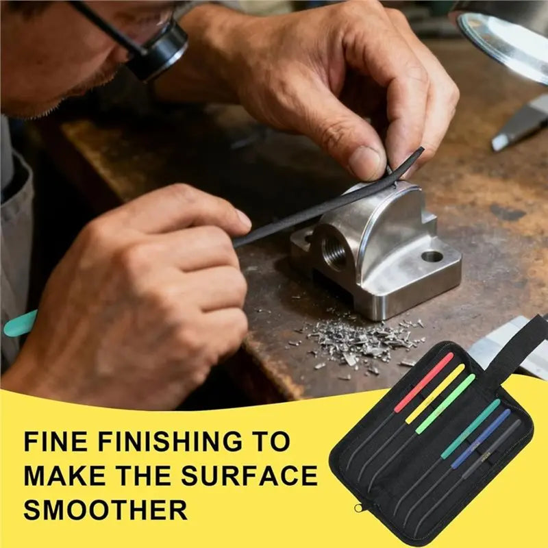Six-Piece HRC40-65 Hardness Testing File Set