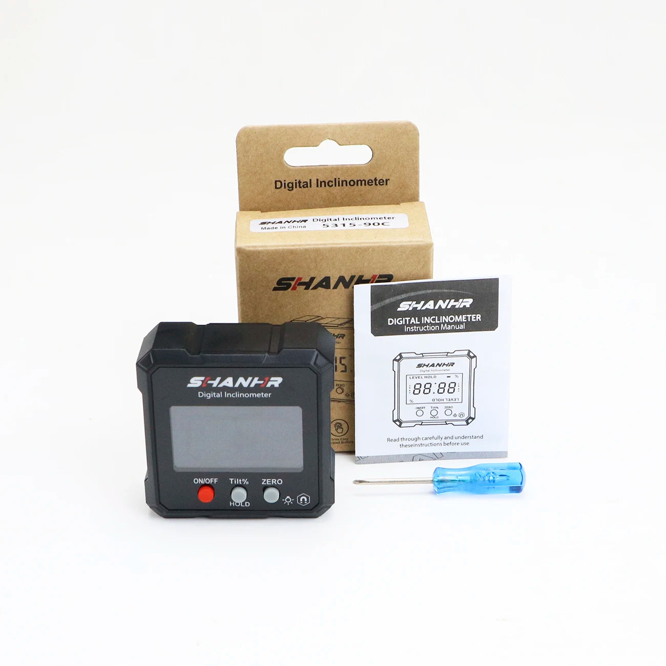 SHANHR Digital Level Box and Angle Finder (Magnetic Base & LCD Display) for Woodworking and Accurate Table/Miter Saw
