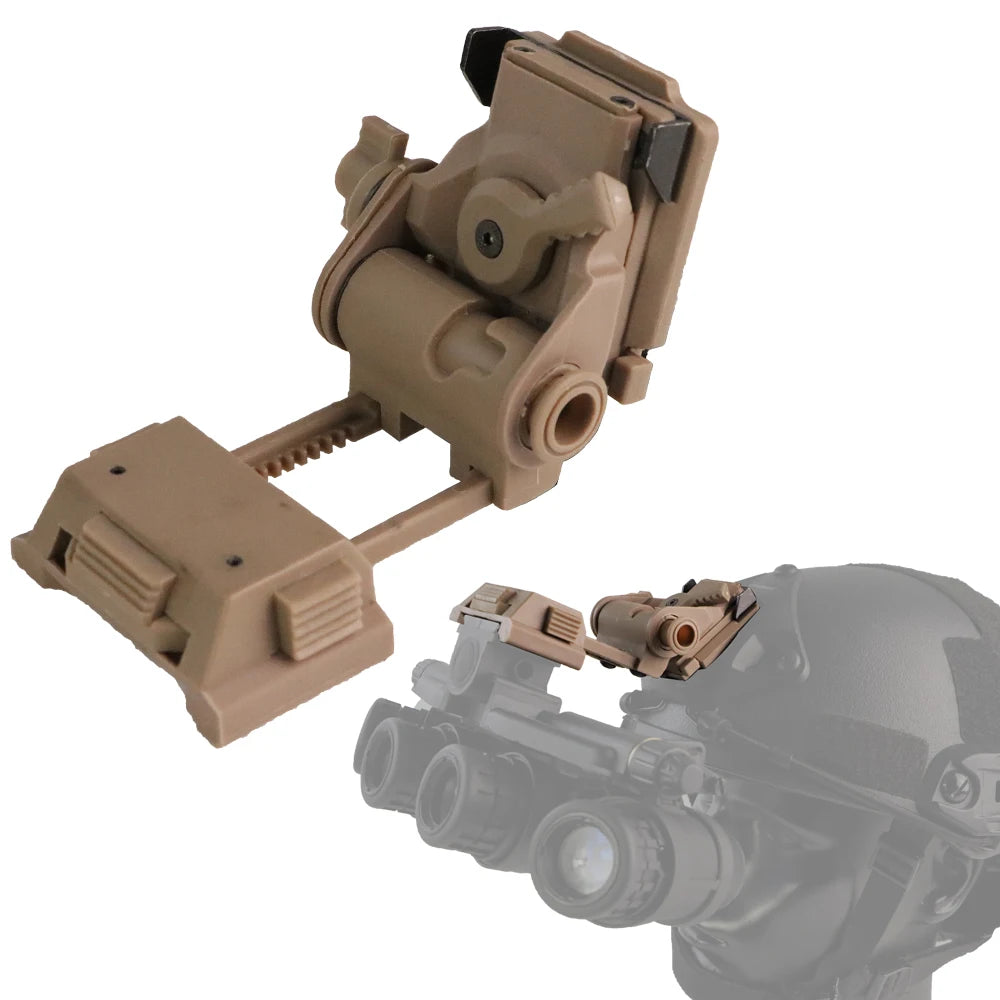BOOIU Metal/Nylon L4G24 NVG Helmet Mount Holder for PVS15/18 GPNVG18 Goggle Night Vision Stent Outdoor Tactical Helmet Bracket