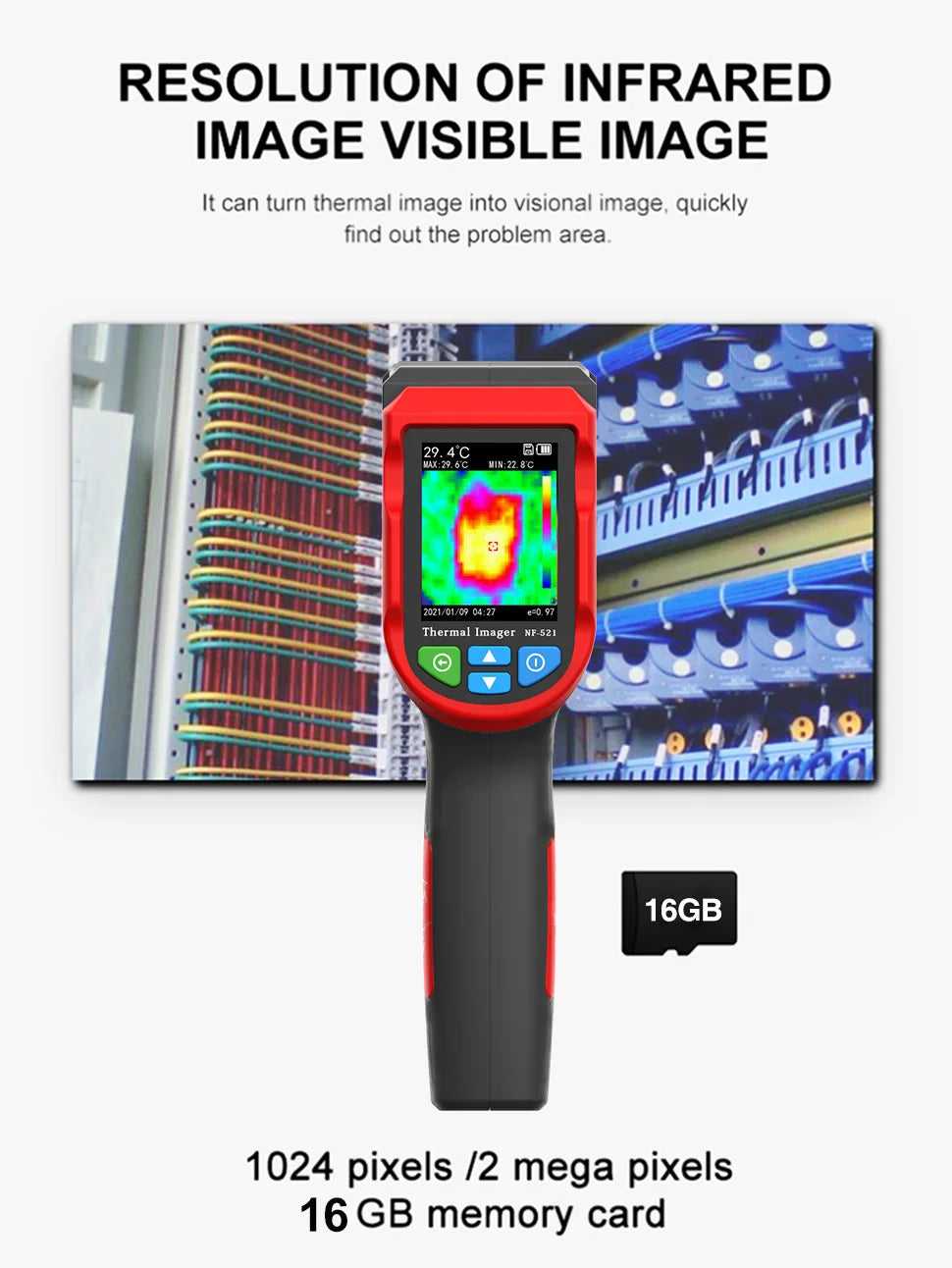 Noyafa NF‑521 Handheld Infrared Thermal Imager