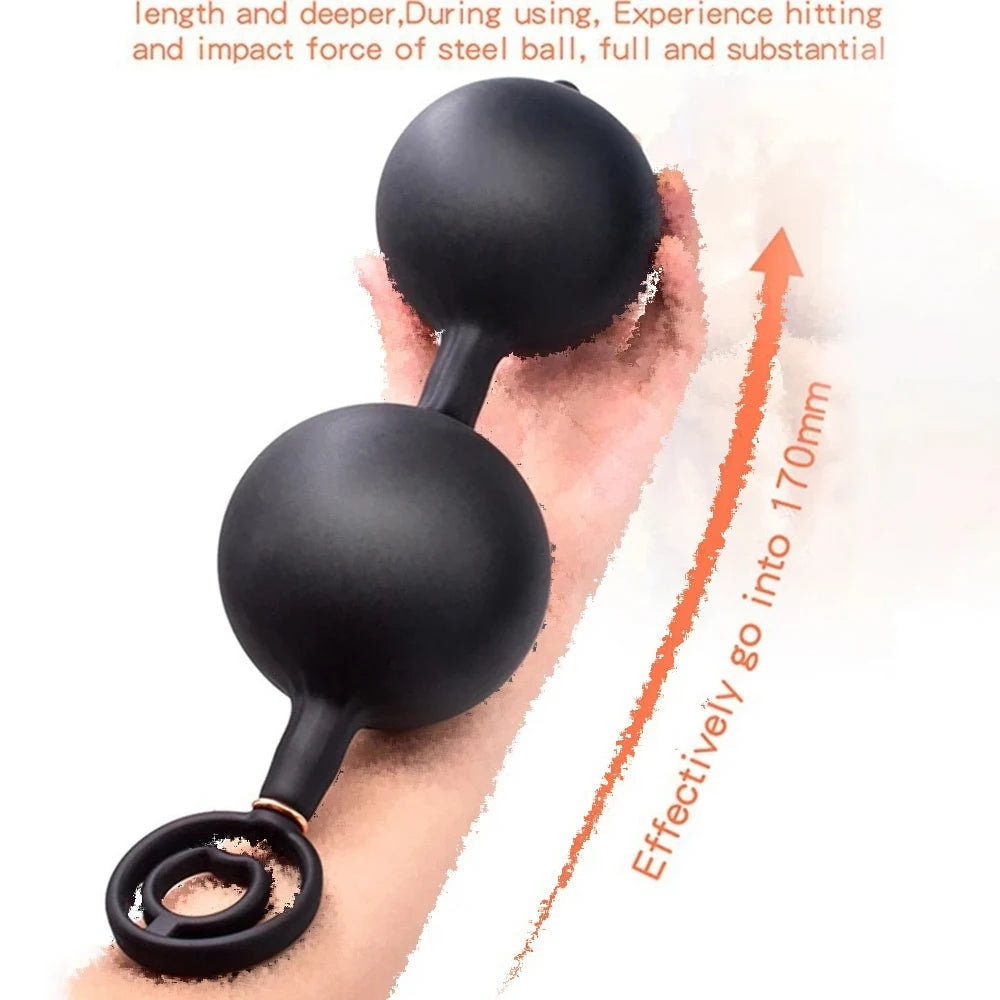 Kişiselleştirilmiş Dolgunluk ve Derin Basınç Oyunu için Şişirilebilir Anal Tıkaç