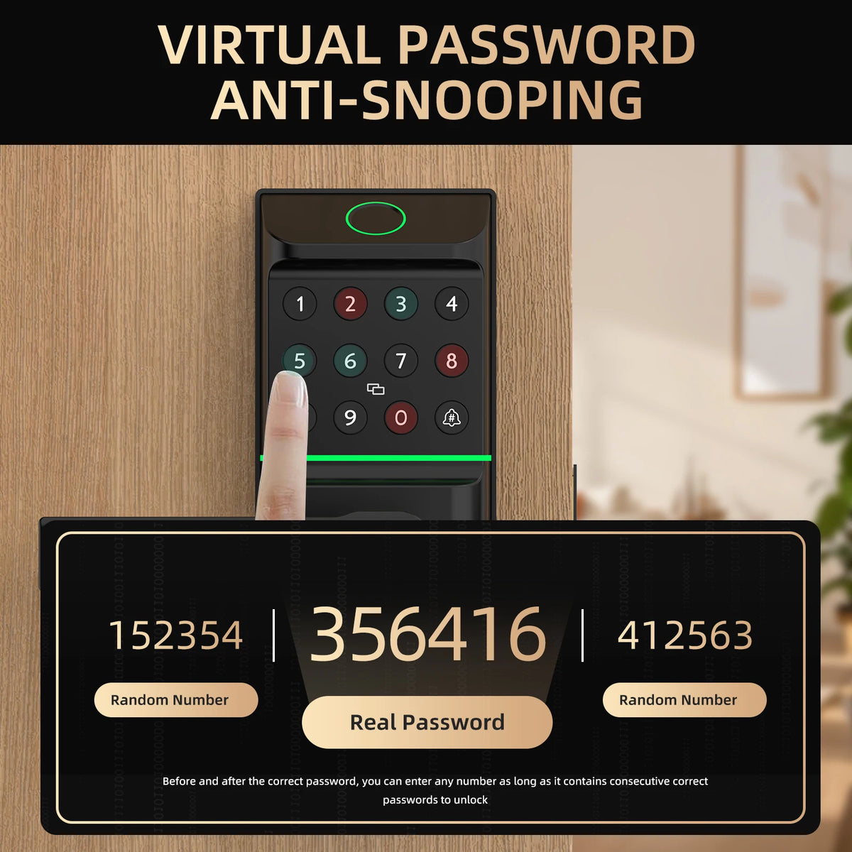 Cilindro di Sicurezza Inteligente con Serratura a Dito e Controllo App