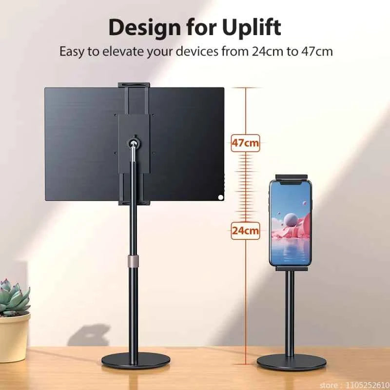 Adjustable Monitor Stand Height Portable Vesa Monitor Tablet Holder Up To 24Cm Standing Tablet Bracket Desk Mount Wider Base