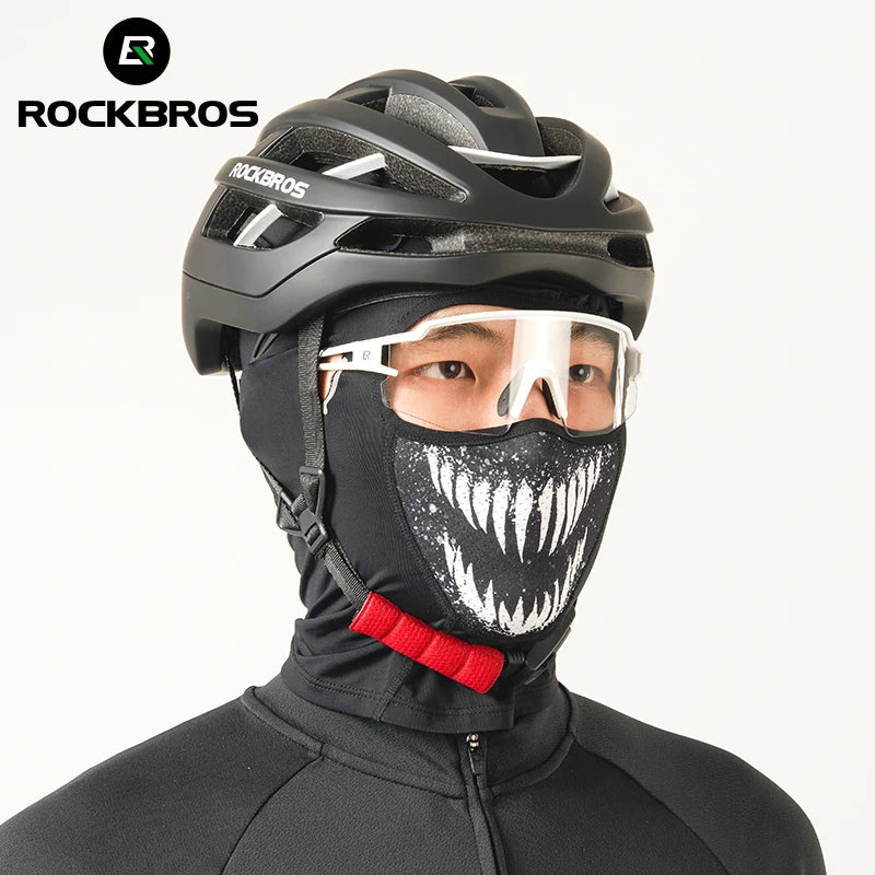 Breathable Ice Silk Motorcycle Face Mask with Eye Holes
