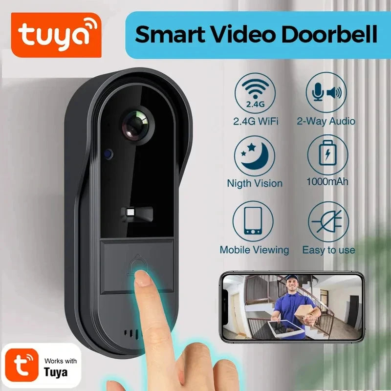 Wi-Fi Video Doorbell with Two-Way Audio