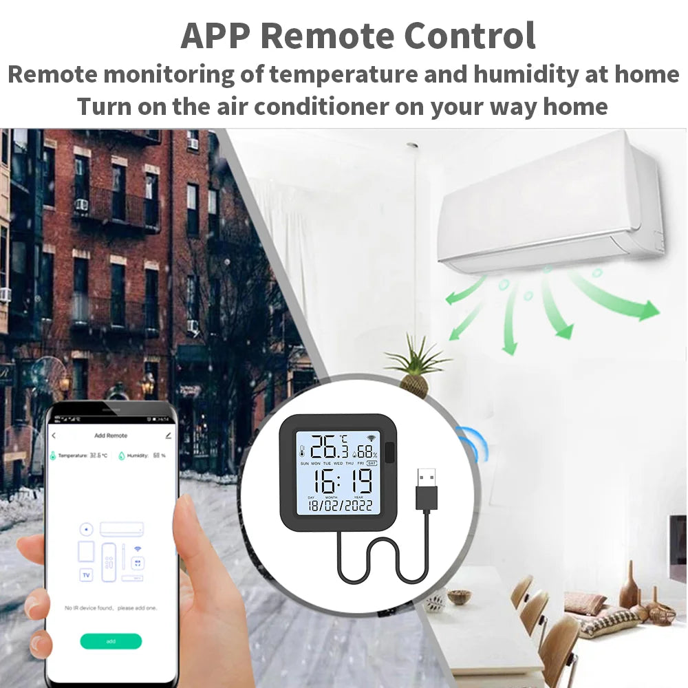 Tuya WiFi senzor temperature in vlage