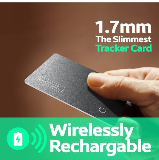 Wireless charging tracking location wallet tracker card GPS locator smart tag iphone apple device find my  airtag replacement