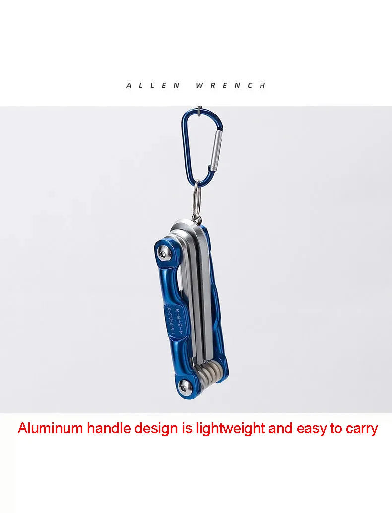 Portable Folding Hex Wrench Allen Set Metal Metric System Torx Hexagonal Spanner Screwdriver Hex Key High Quality Hand Tool 