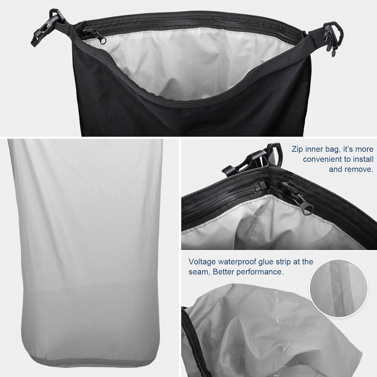 Motorcycle Rear Seat Bag Waterproof Luggage Pack