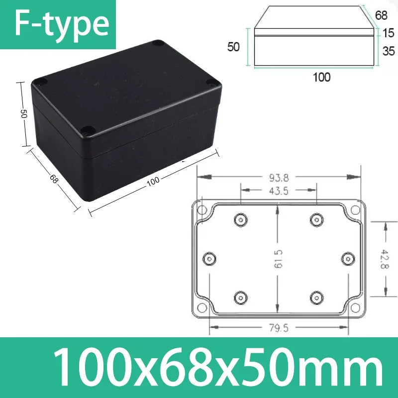 ABS Electronics Enclosure, Black or Clear Lid & Mounting Options