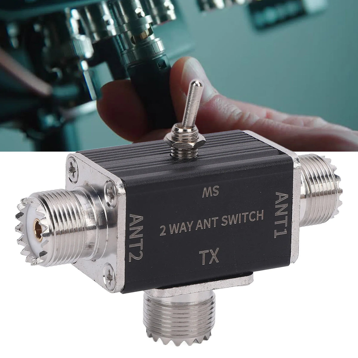 Two-Way Manual Antenna Switch with SO239 Ports