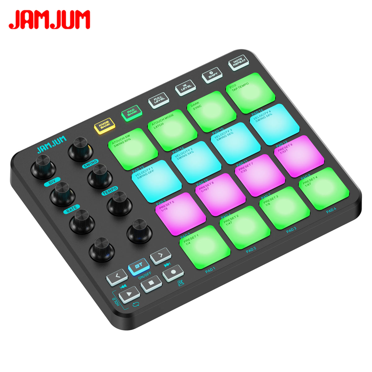 JP-1 Wireless MIDI Pad Controller