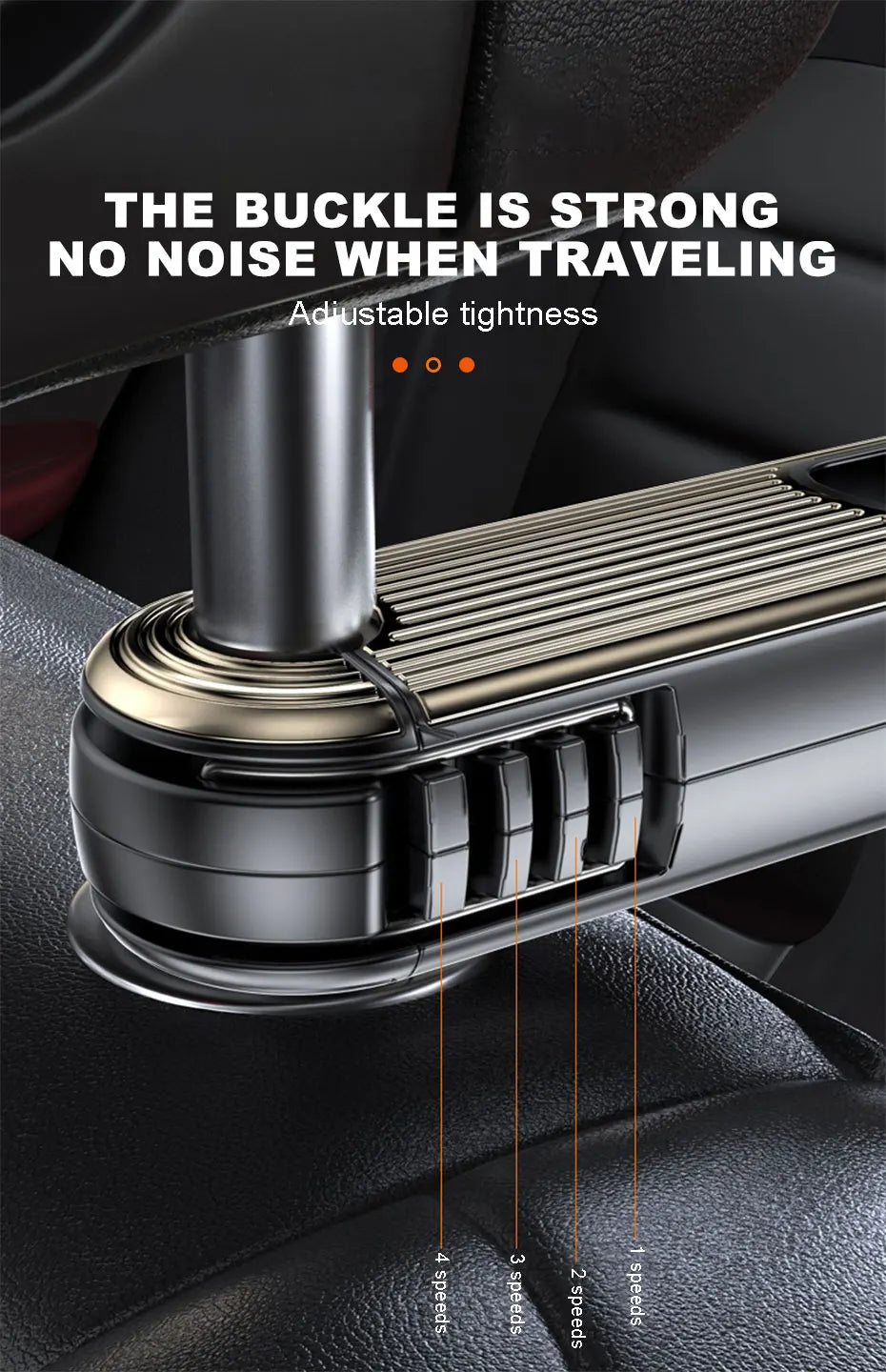 SEAMETAL Multifunctional Car Hook Seat Back Headrest Rod Hanging Hook Large-Bearing Stable Car Backseat Hanger for Passenger