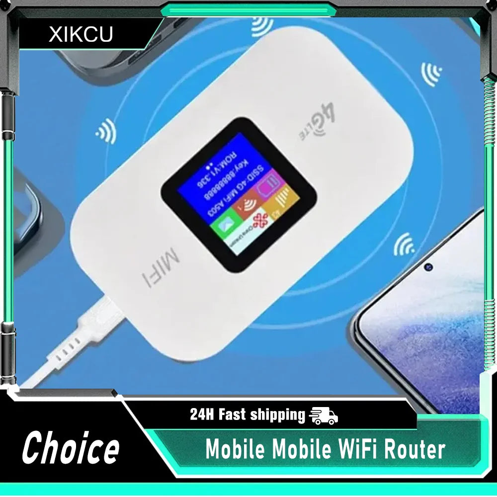 4G Lte Router Wireless Wifi Portable Modem Mini Outdoor Hotspot Pocket Mifi 150mbps Sim Card Slot Repeater 3000mah 