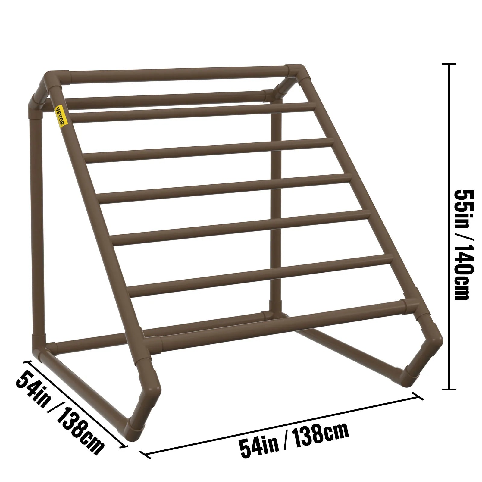 Portasciugamani da esterno per piscina con 5–8 barre, organizer autoportante in PVC