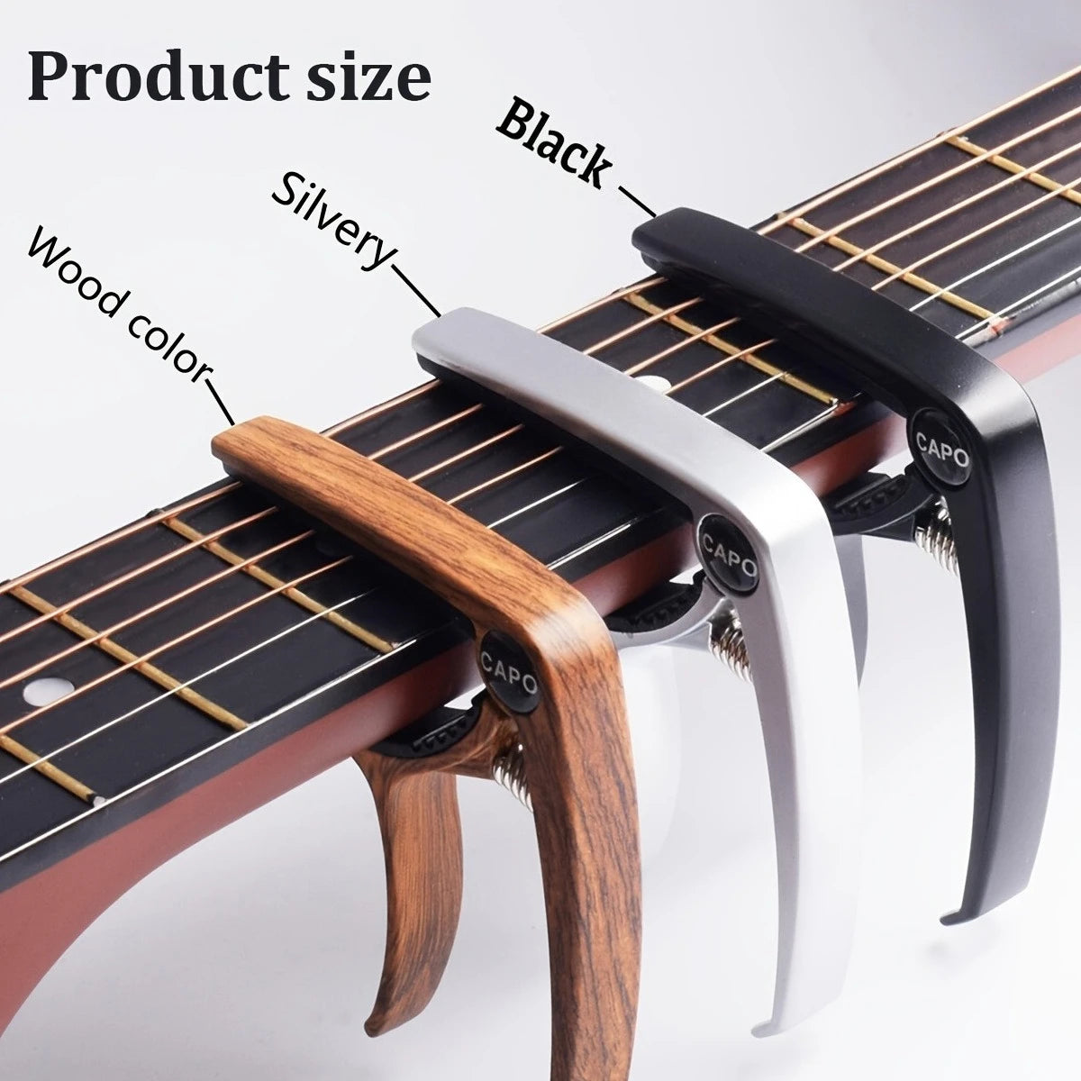 Aluminium Guitar Capo, Three Finish Options