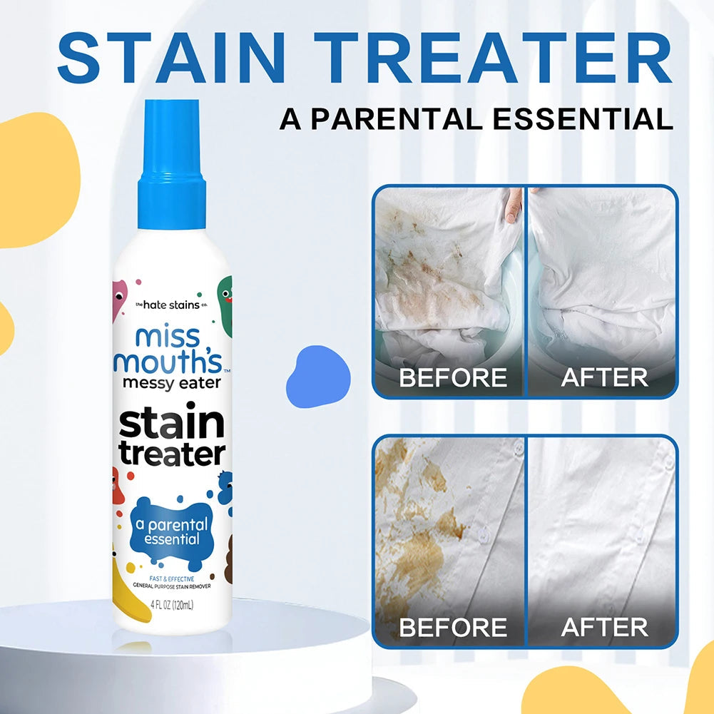 1/2/3pcs Stain Remover for Clothes,120ml Fabric Stain Remover Spray for Carpets,Dust Bleached Decontamination Treater Spray 