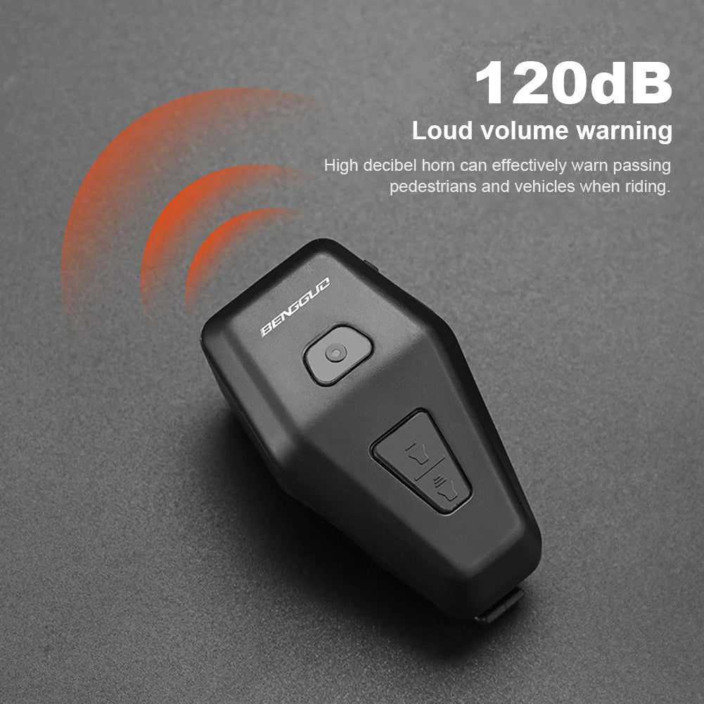 USB-Rechargeable Bicycle Horn with Vibration Alarm