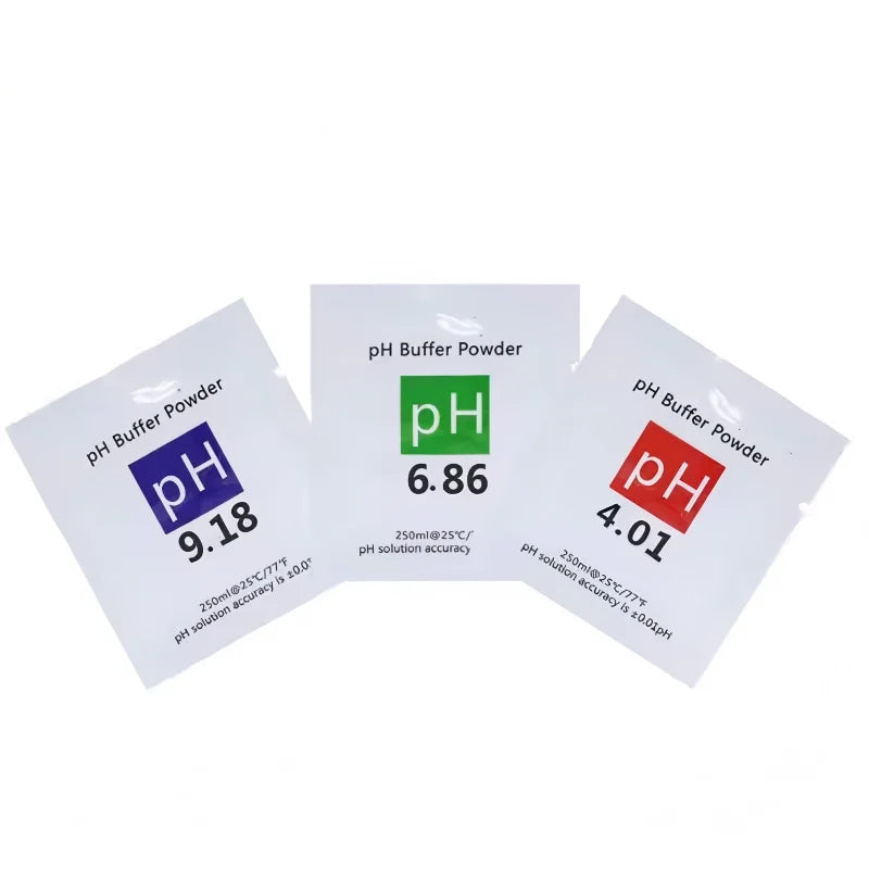 15 Stück/Los 4.01 6.86 9.18 pH-Meter-Kalibrierpunkte, pH-Pufferpulver, Kalibrierlösung zum Messen für pH-Testgeräte