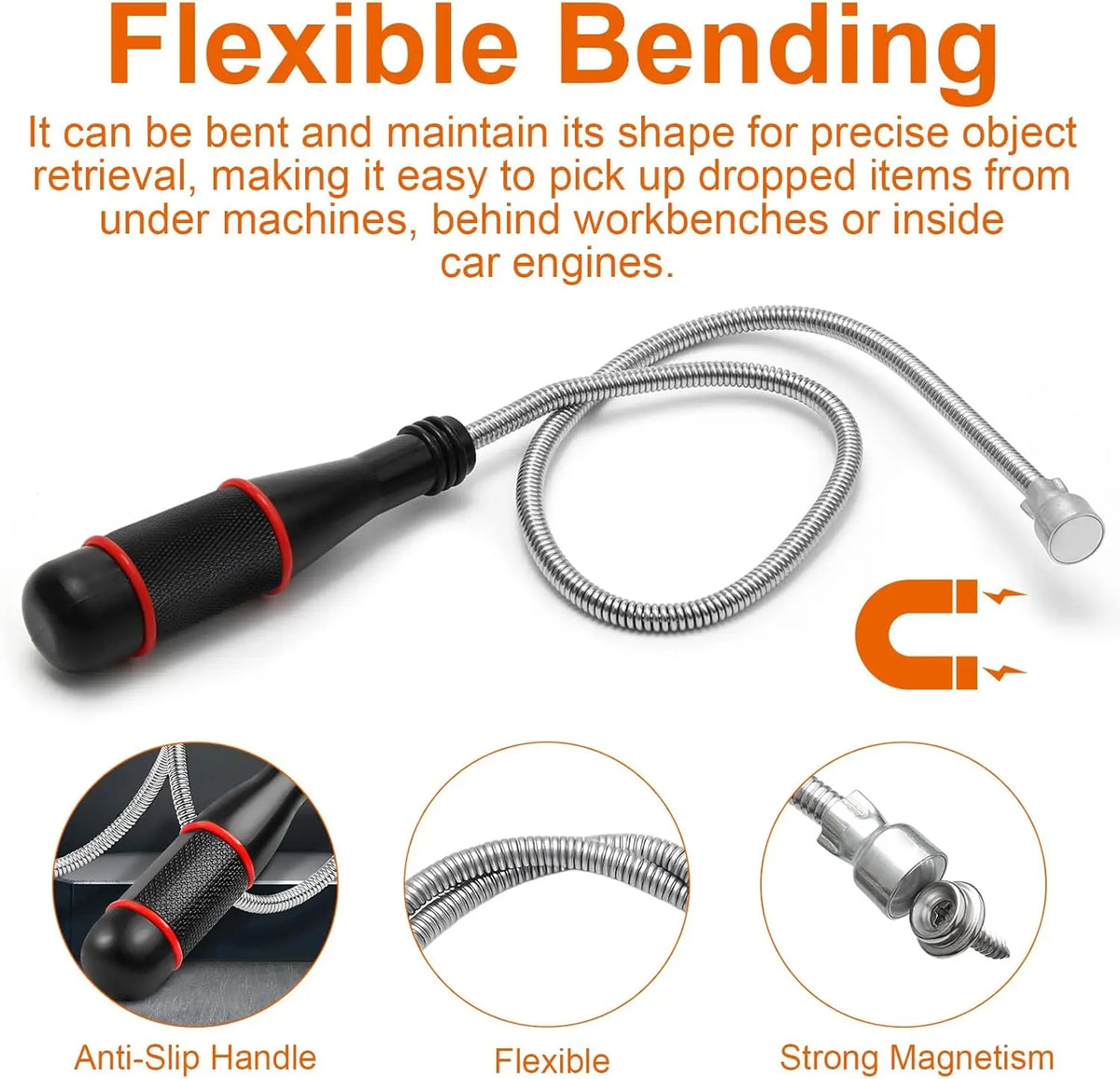 Telescopic Inspection Mirror and Pickup Tool Options