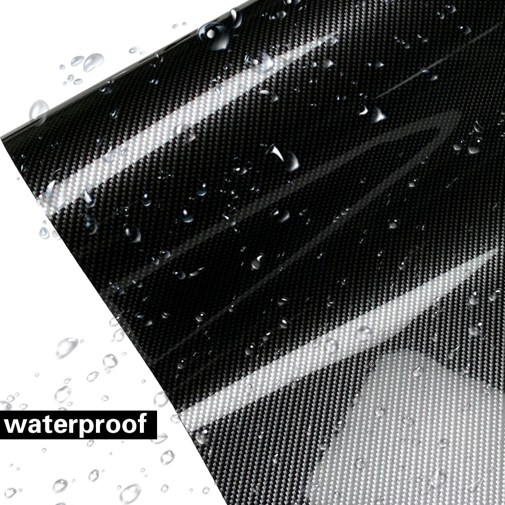 Carbon Fiber Vinyl Wrap Film 1.45m x 2m Glossy Black
