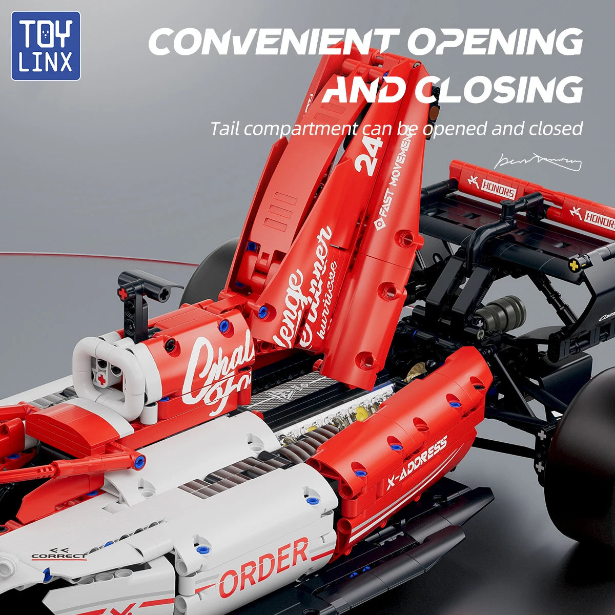 1:8 Race Cars 1770PCS Building Set – Collectible Model Car Kit