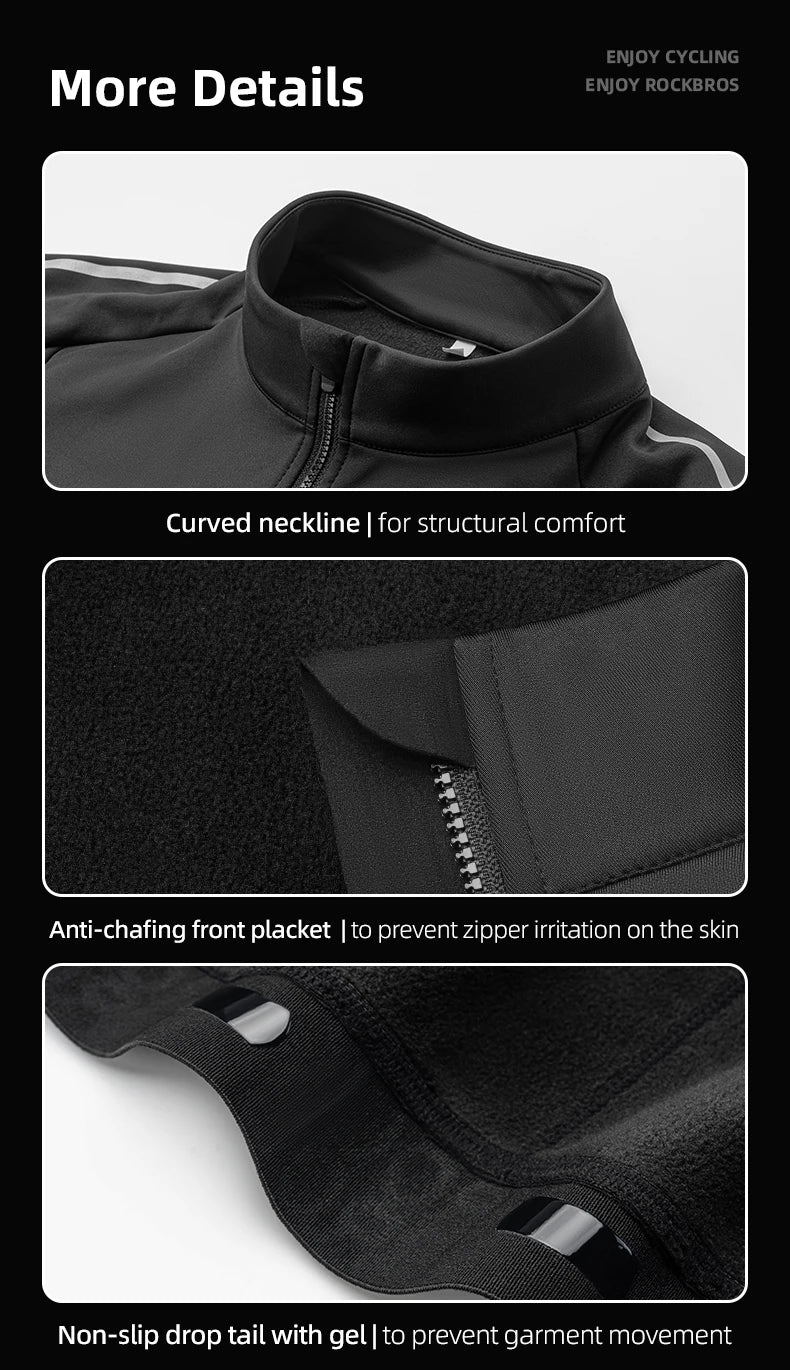 Women’s Winter Cycling Jacket with Fleece Lining and Windproof Design
