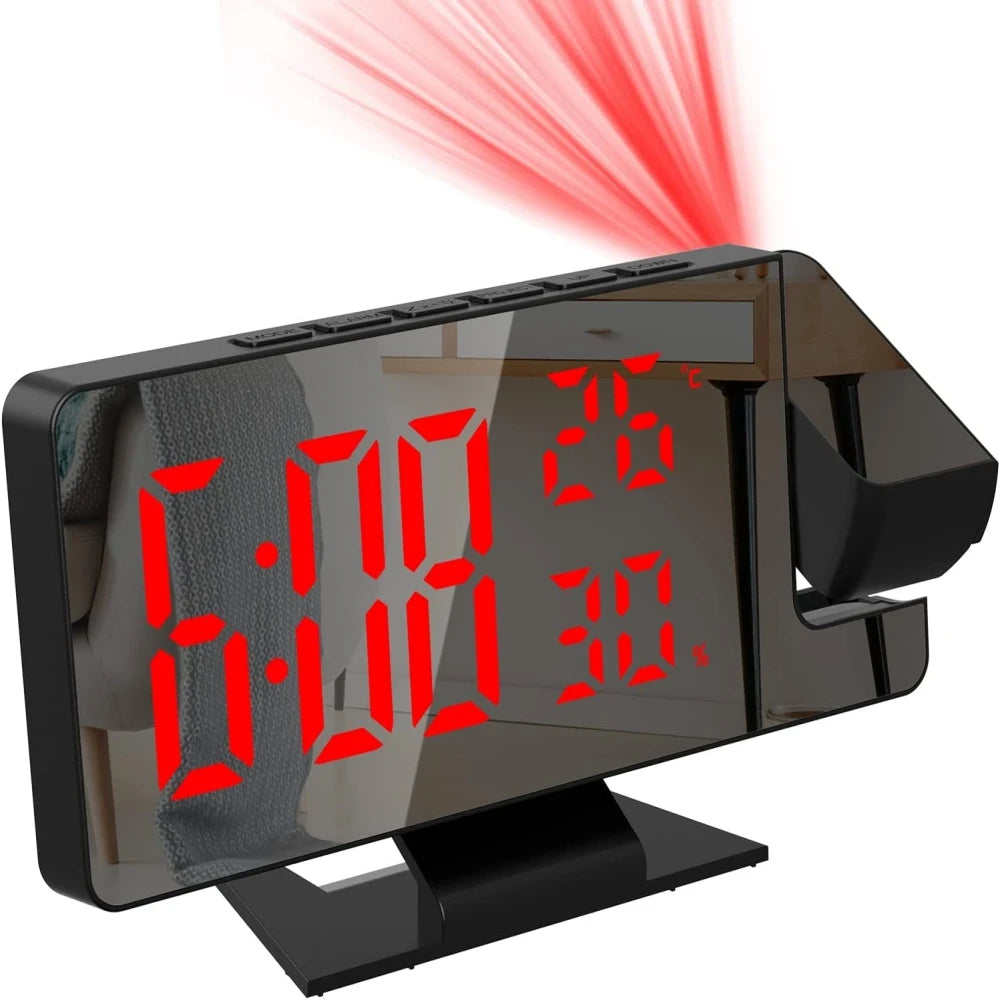USB Projection Clock with Temperature and Humidity
