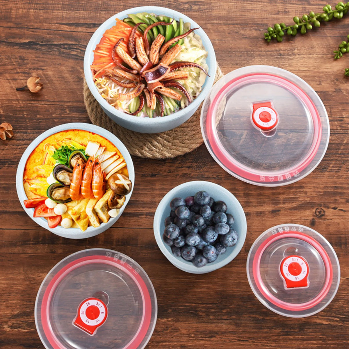 Food Storage Container Set, 300–900 ml, 3 Pieces